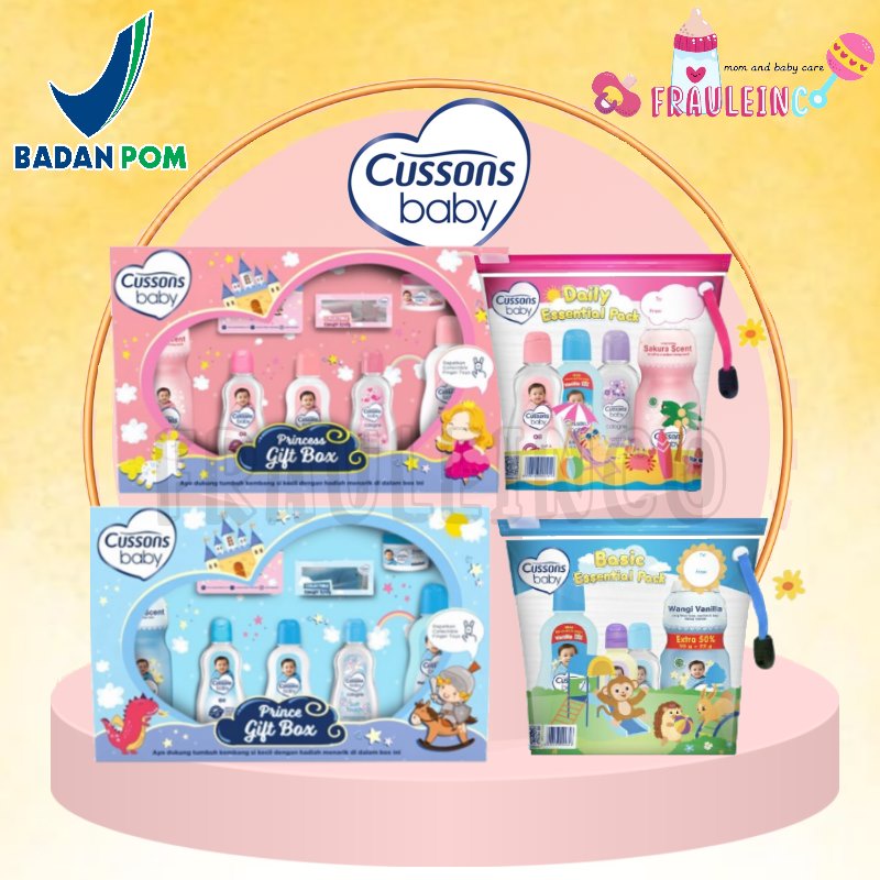 *FRAULEINCO* CUSSONS Basic Essential Pack / Baby Gift Set / Starter Pack Bayi / Travel Pack