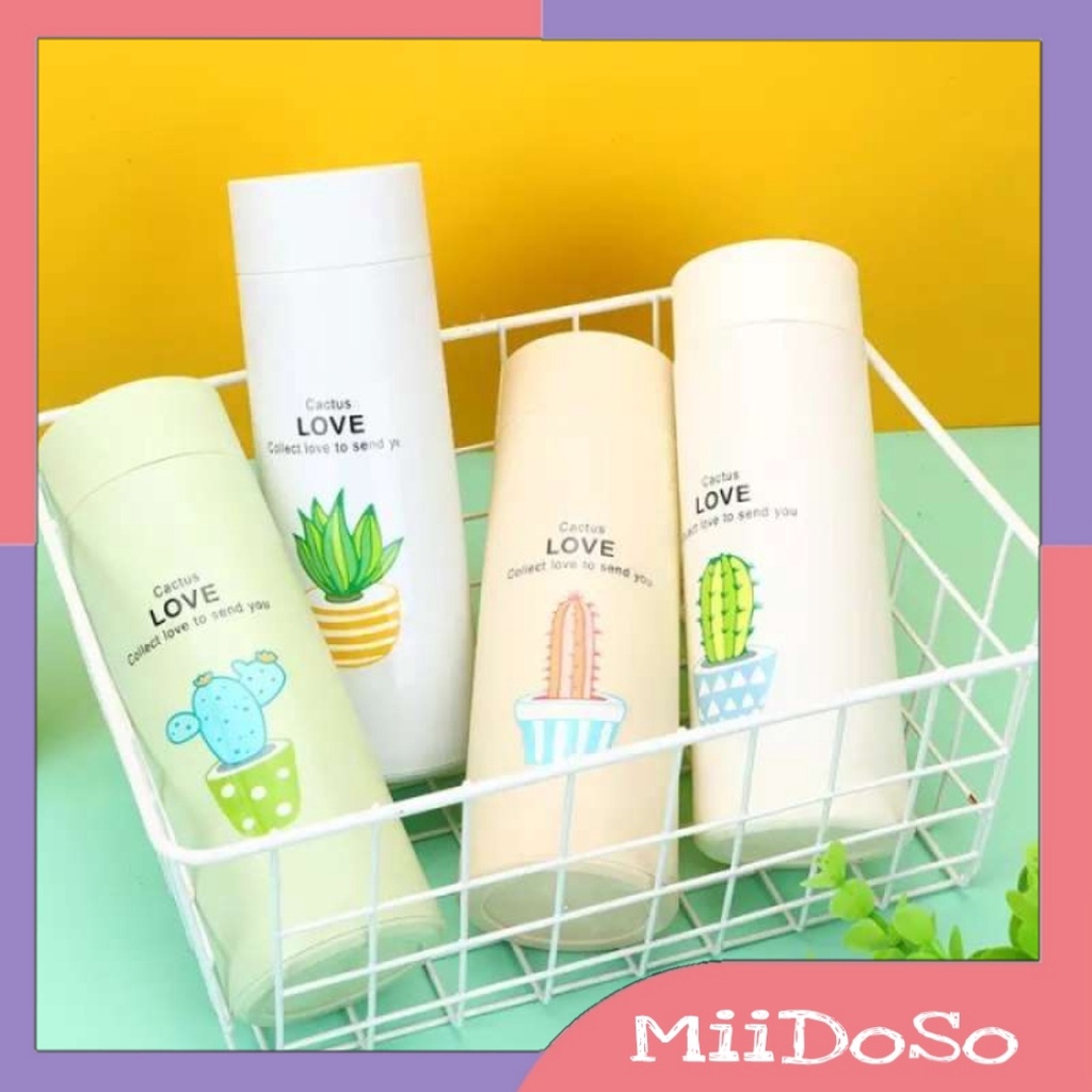 Botol Minum Kaca unik Motif Kaktus/Kaktus Model Botol Minum