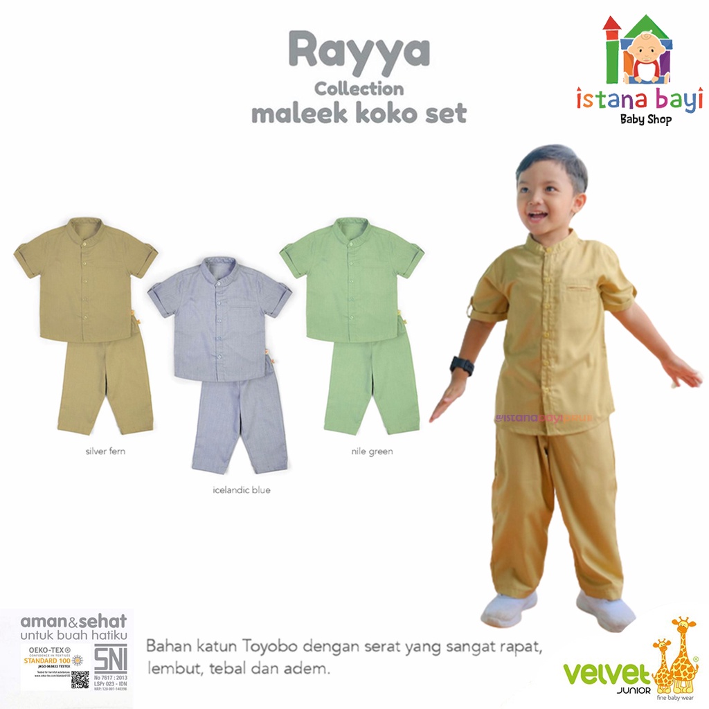 VELVET MALEEK KOKO SET ANAK / VELVET JUNIOR RAYYA COLLECTION / IED COLLECTION