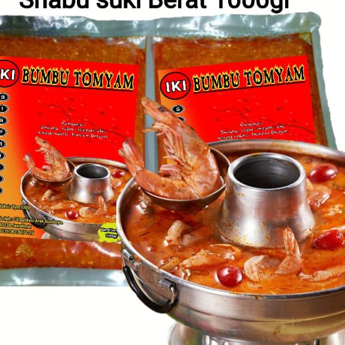 

☃ Bumbu tomyam 1kg halal | bumbu Tom Yum | perencah tomyam 1kg | bumbu suki steamboat | Bumbu TomYum ✮