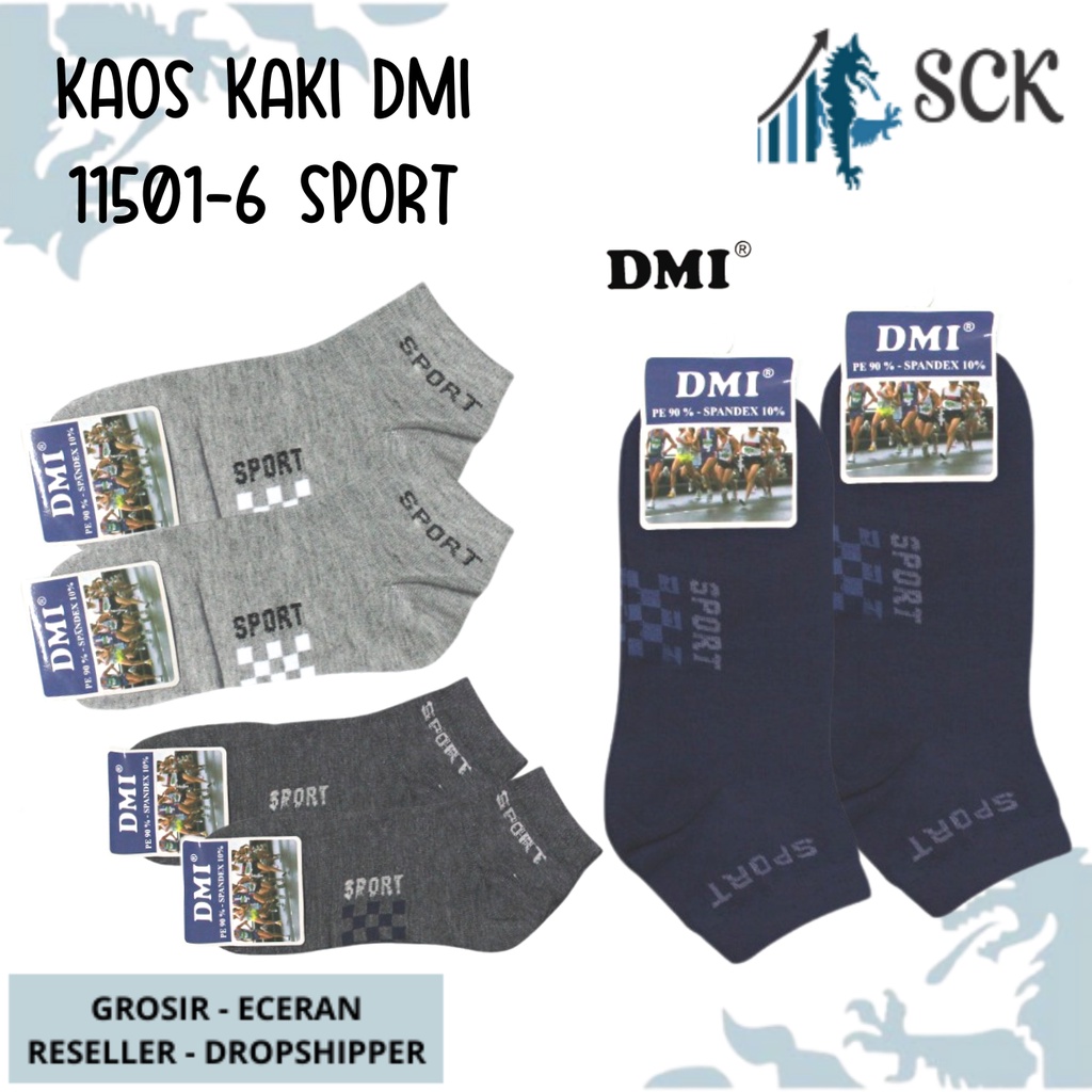 Kaos Kaki Pria DMI SPORT 11501-6 Panjang Mata Kaki Casual / Kaos Kaki Olahraga – SCK