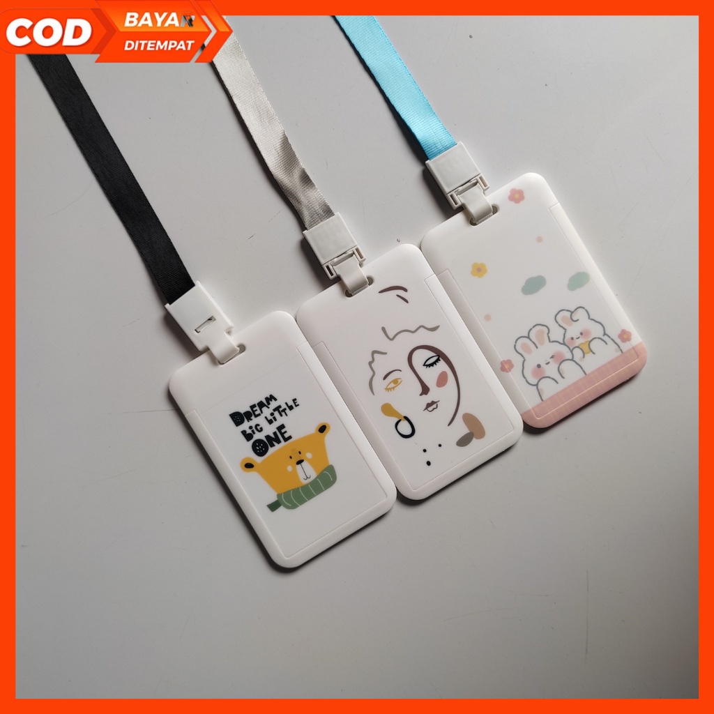 

(PART 2) CARD HOLDER KARAKTER DENGAN TALI POLOS / ID CARD HOLDER KANTOR / NAME TAG ID CARD KARAKTER / CARD HOLDER LUCU