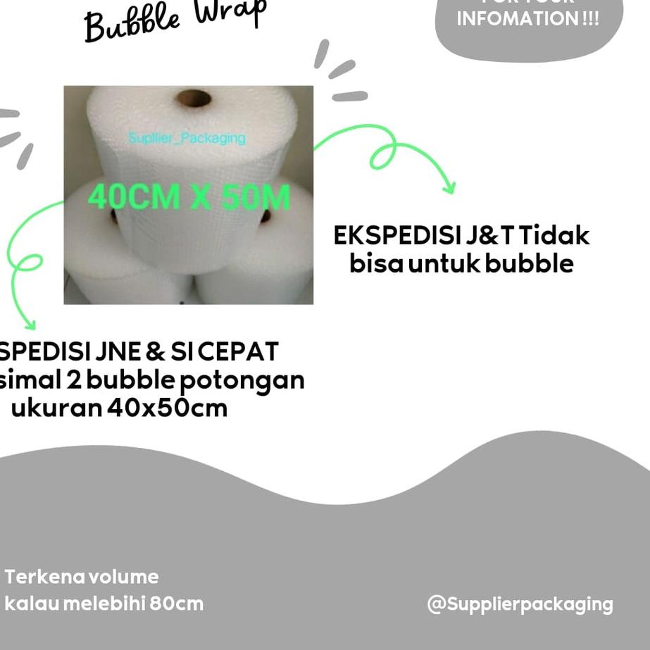 

Harga Promo Bubble Warp 50 Meter X 40 Cm