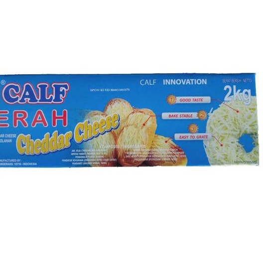 

✱ Keju Cheddar Calf Merah 2 kg ❀
