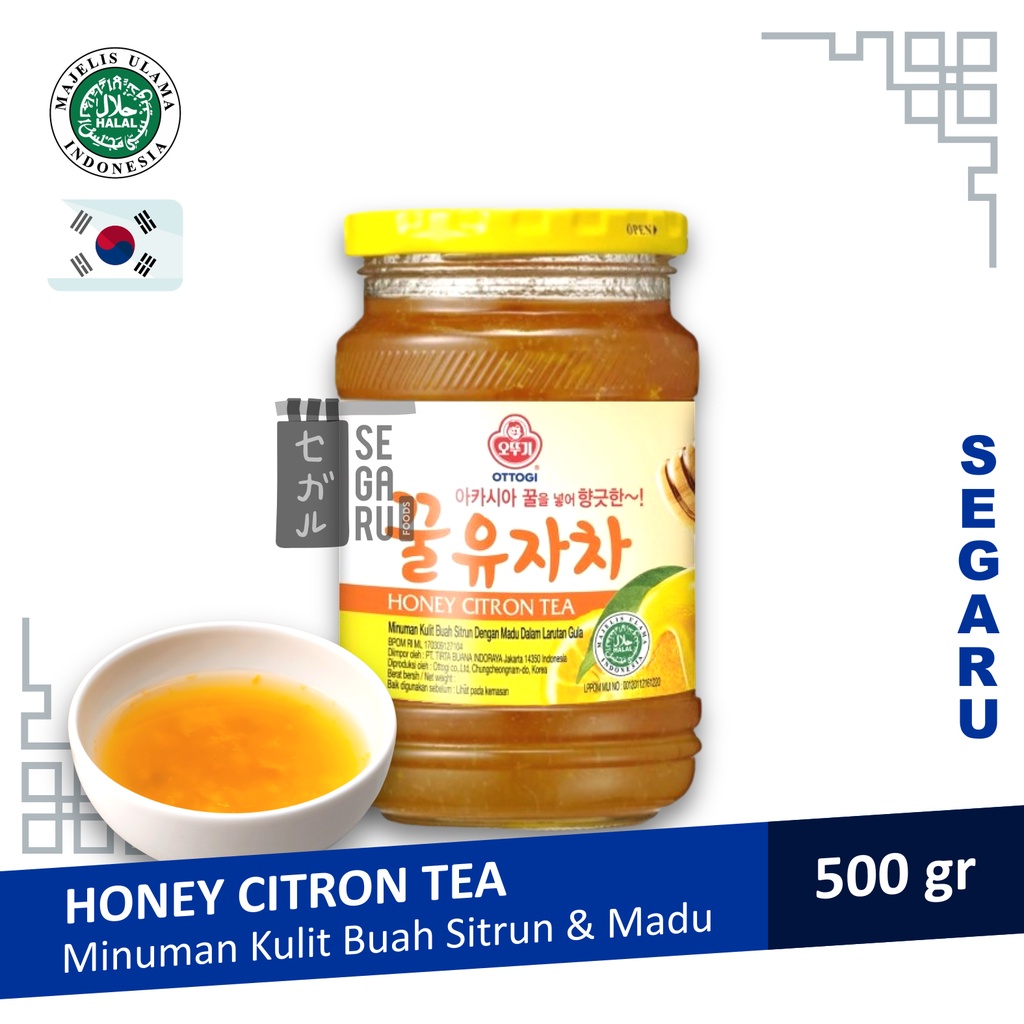 Ottogi Honey Citron Tea Yuzu Korea Yujacha Korea Halal MUI 500 Gram