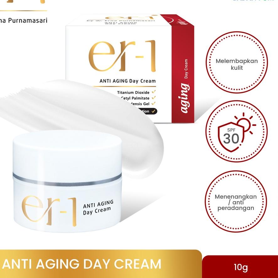 ➳ er-1 Anti Aging Day Cream – Krim Pagi Anti Aging - by dr. Erna Purnamasari ☊