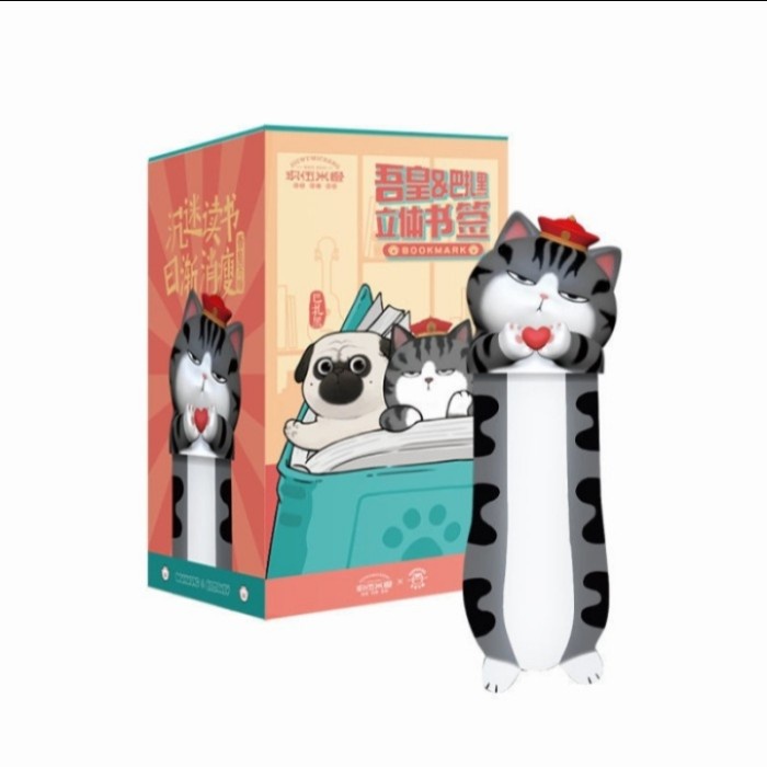 Terlaris Pembatas Buku Bookmark 3D My Emperor Wanshui Cat Cute Lucu Unik Kucing