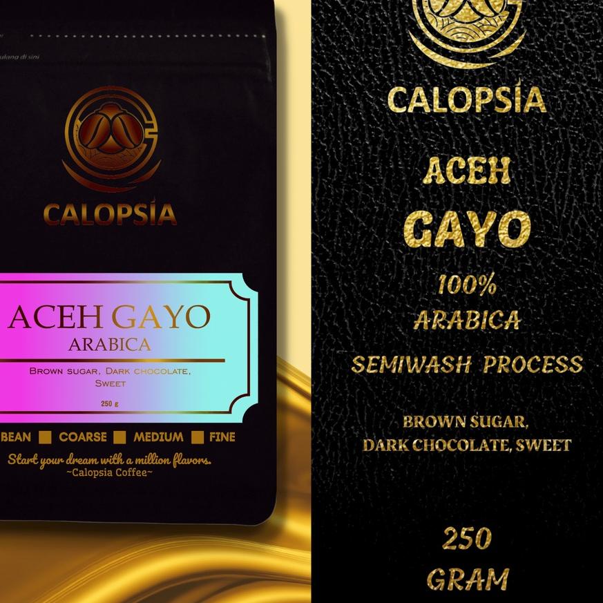 

℗ CALOPSIA Kopi Aceh Gayo Arabica Single Origin 250 Gram (Specialty Grade 1) | Kopi Arabica Gayo | Kopi Arabika Aceh | Kopi Aceh Gayo | Aceh Gayo Coffee | Kopi Arabica | Aceh Gayo Arabica Coffee ☉