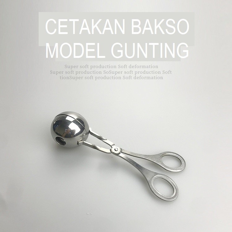 CETAKAN BAKSO SENDOK BAKSO GUNTING BAKSO MEATBALL STAINLESS PREMIUM