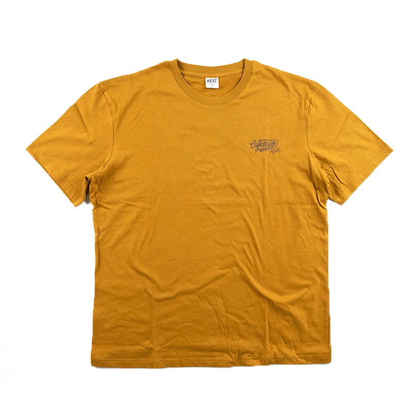 HEXZ T-shirt Cafe Racer - Kaos Motor Brown