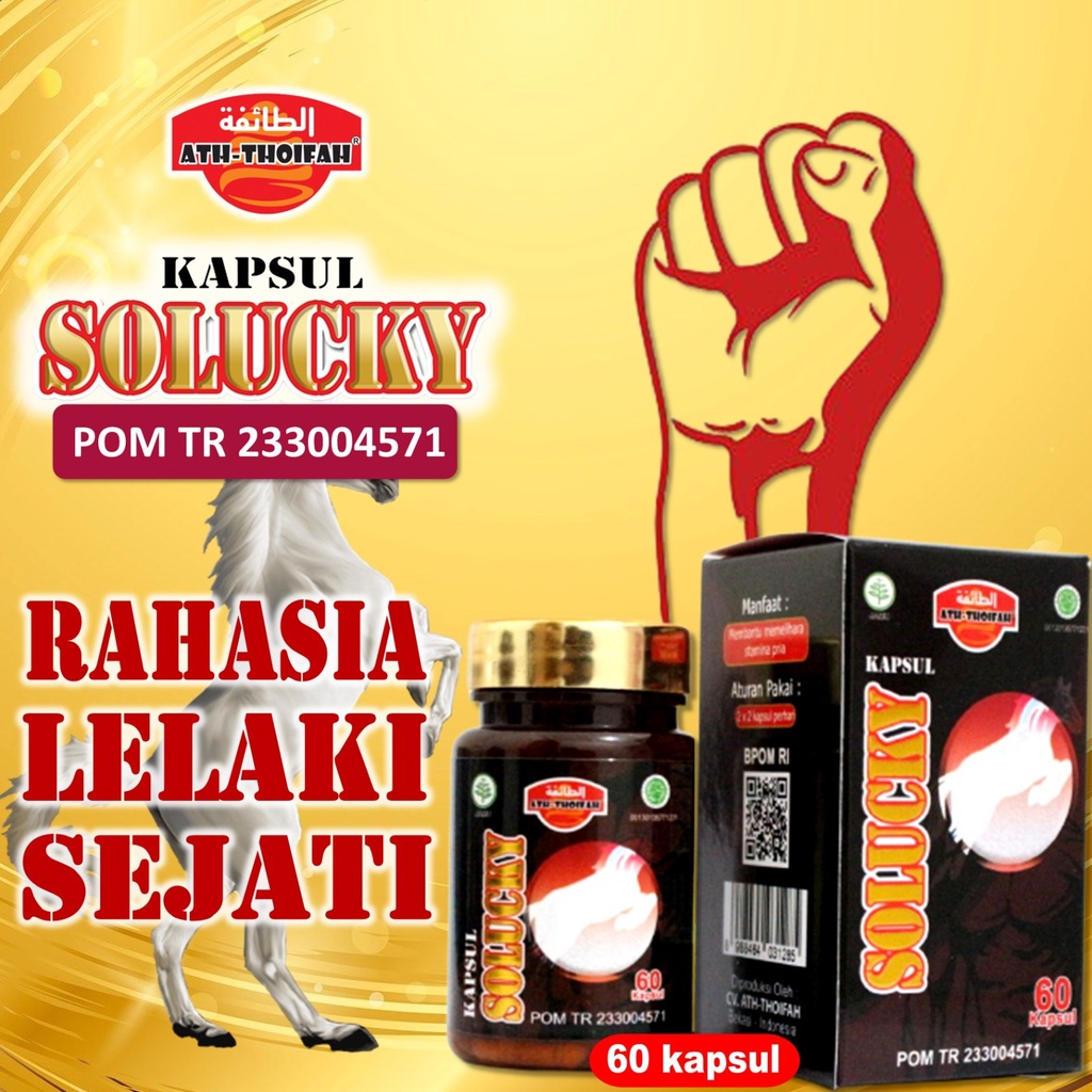 KAPSUL KUAT OBAT KUAT PRIA SOLUCKY Isi 60 kapsul