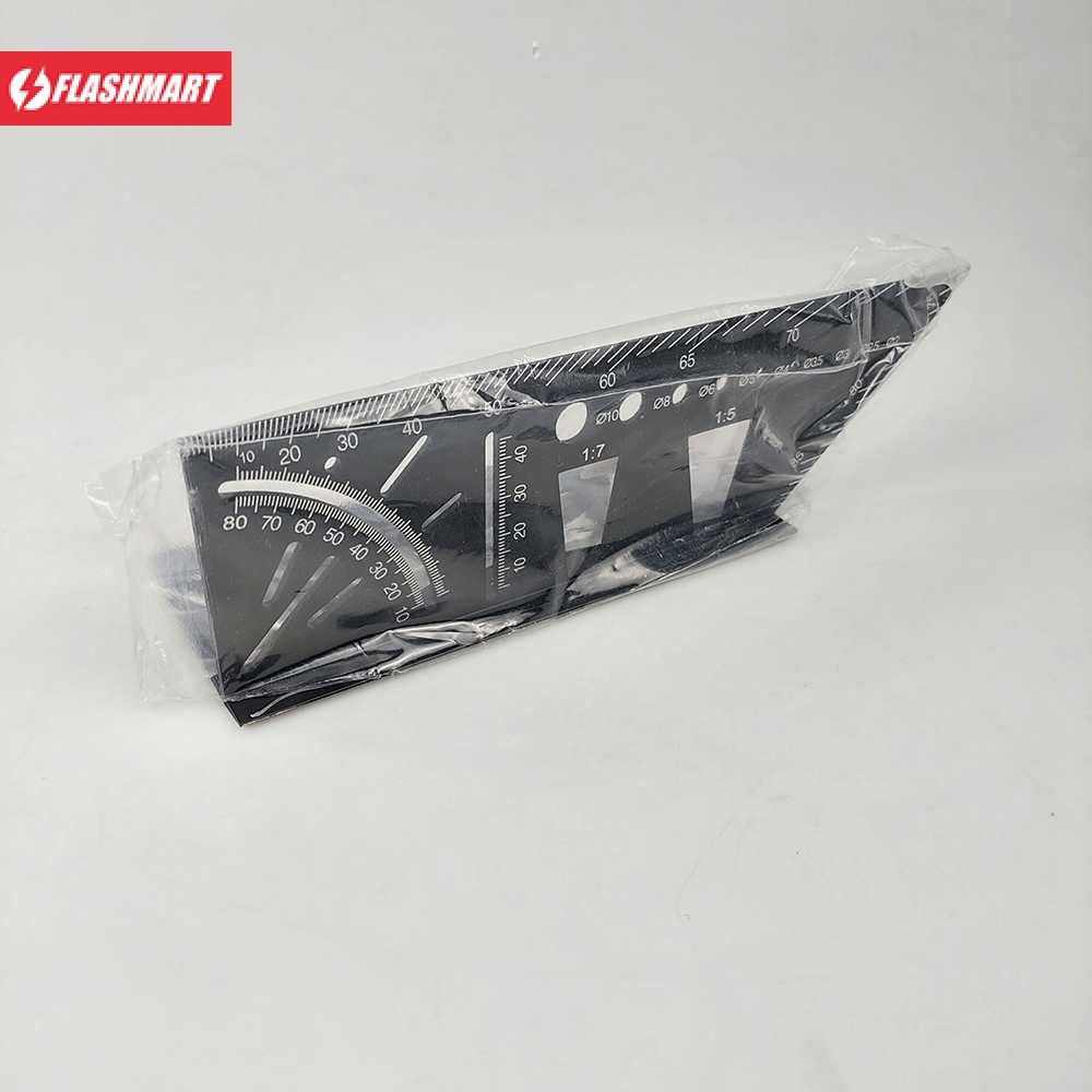 Flashmart Penggaris Angle Ruler Mark Line 3D Measuring Tool Aluminium - M142