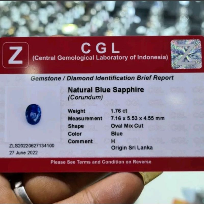 natural blue sapphire