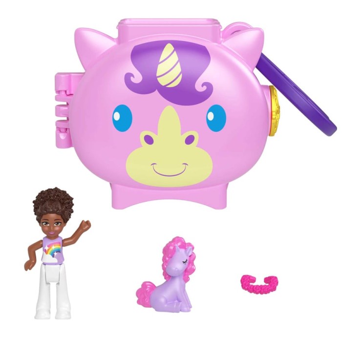 Polly Pocket Pet Connects Compact - Unicorn #Original