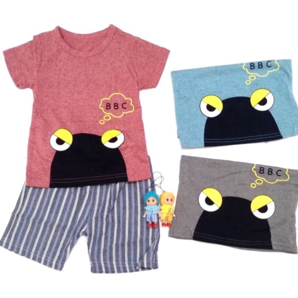 Jual Setelan Baju Anak Bayi Cowok / Laki-Laki BBC Import  2 bln - 3 th  Berkualitas