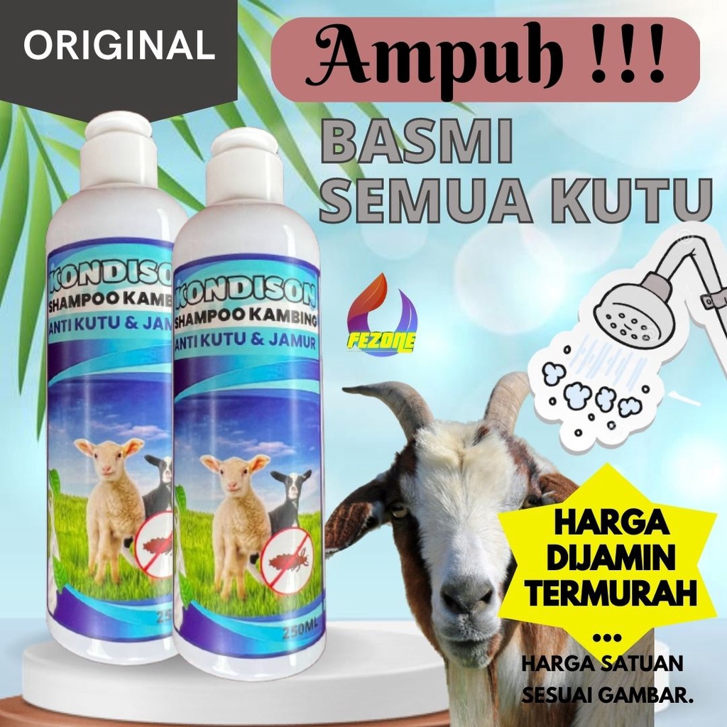 Shampo Sampo Anti kutu Jamur Tungau Gurem Pada Sapi Dan Kambing kerbau Domba FEZONE