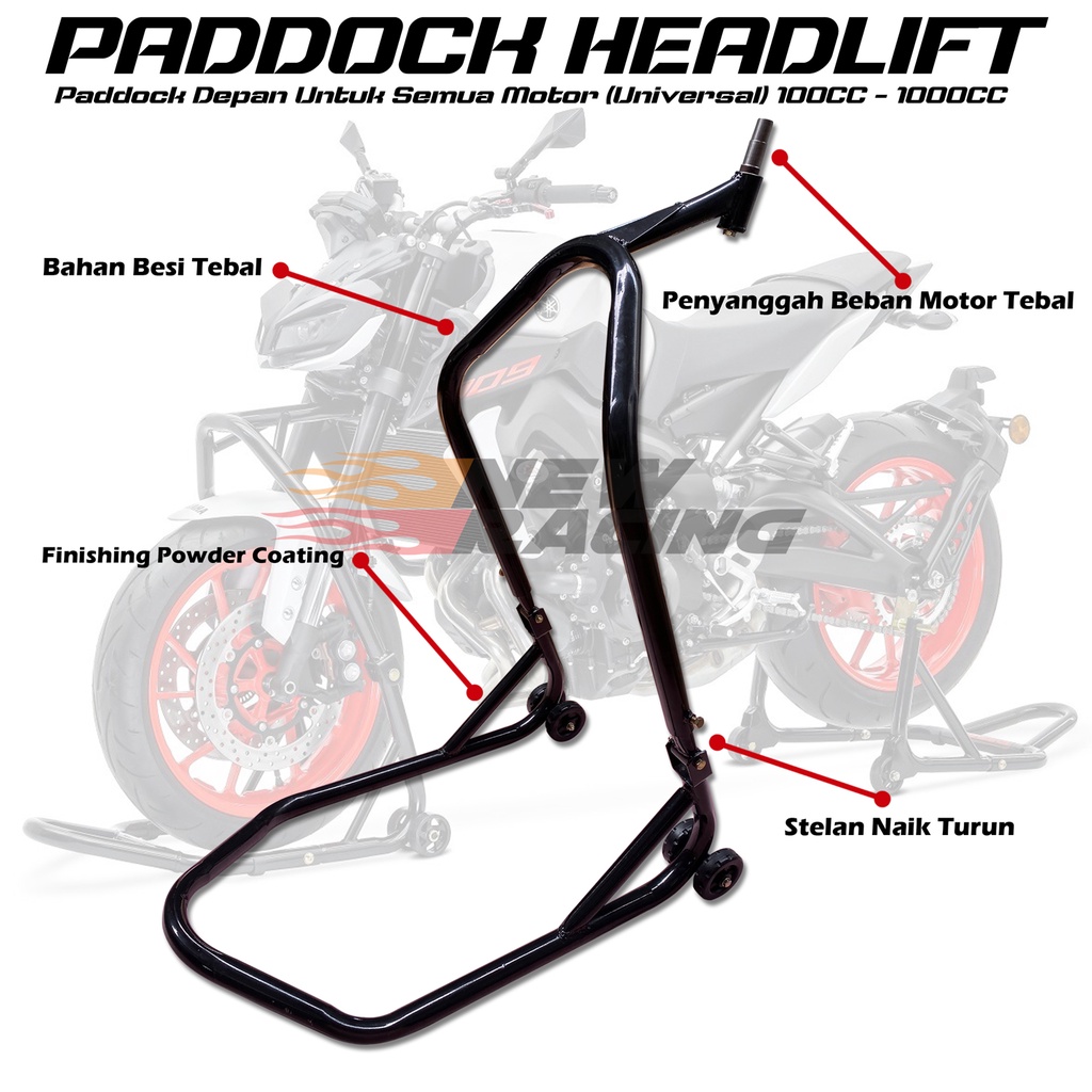 paddock headlift paddock headlift depan ninja 250 fi  er6 zx25r rr mono Z250 gsx ninja cbr R25 R15 v