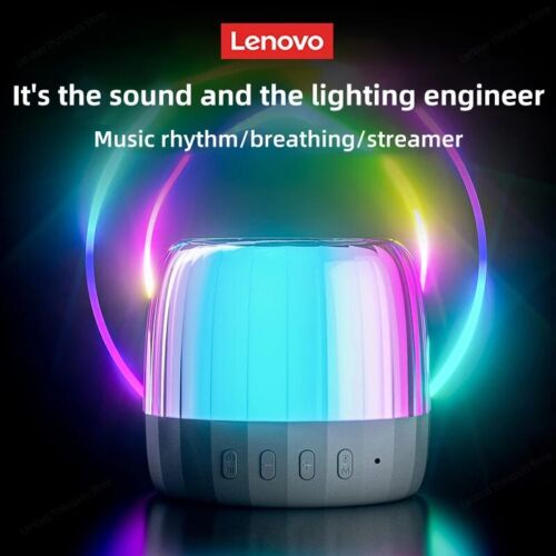 Speaker Lenovo K3PLUS Asli Speaker Bluetooth 5.2 Pengeras Suara Nirkabel Portabel Mini Luar Ruangan Speaker Pemutar Kartu TF Kolom Nirkabel