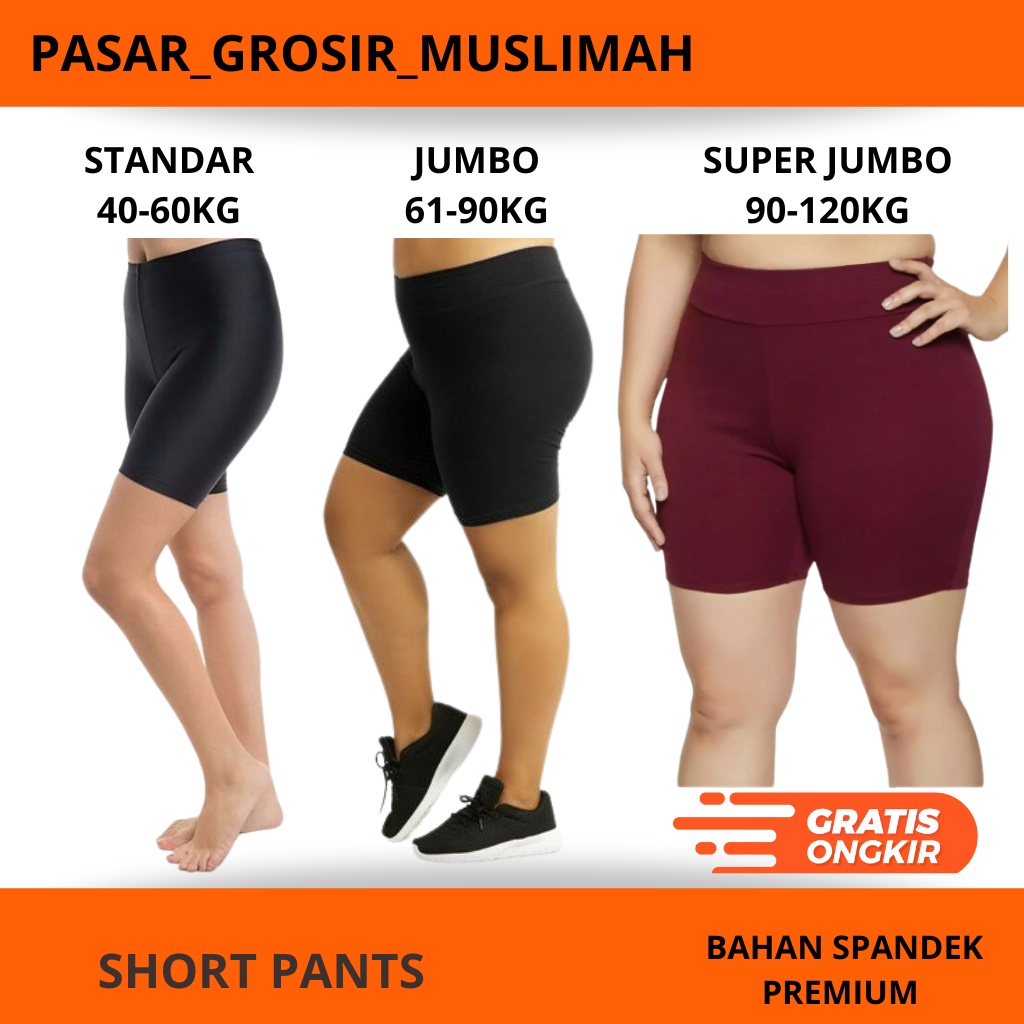 SHORT PANTS SUPER JUMBO BB 40 SAMPAI 120 KG CELANA DALAM WANITA BISA COD