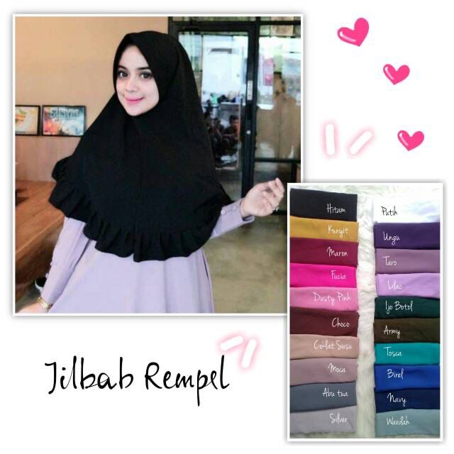 KHIMAR PET REMPEL BAWAH BAHAN CRINKLE SIMPLE ADEM DIPAKAI