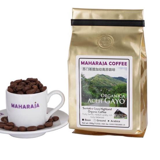 

۩ Fresh Roast Kopi Arabika Singgle Origin Aceh Gayo 200g Sangrai Organica Maharaja Coffee ♢