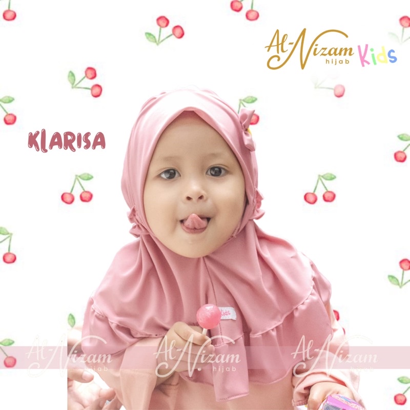 [Bayijab] Klarisa - Al Nizam Hijab Bayi dan Batita/ Al Nizam Hijab Kids/Al Nizam Hijab Anak