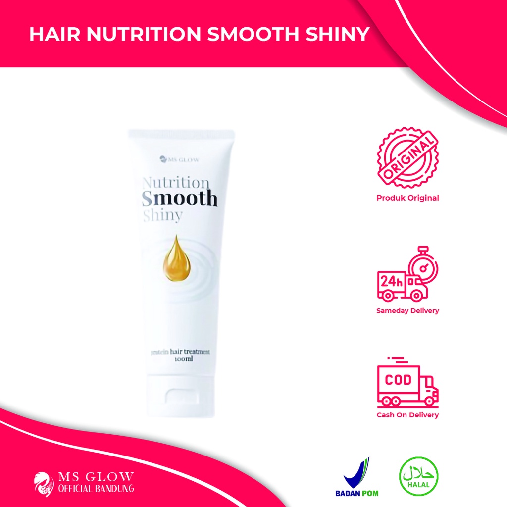 MS GLOW HAIR NUTRITION SMOOTH SHINY BY MSGLOWOFFICIALBANDUNG