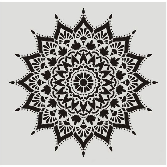 

Terlaris Plastic Stencil - Stensil Dekorasi Motif_Mandala12