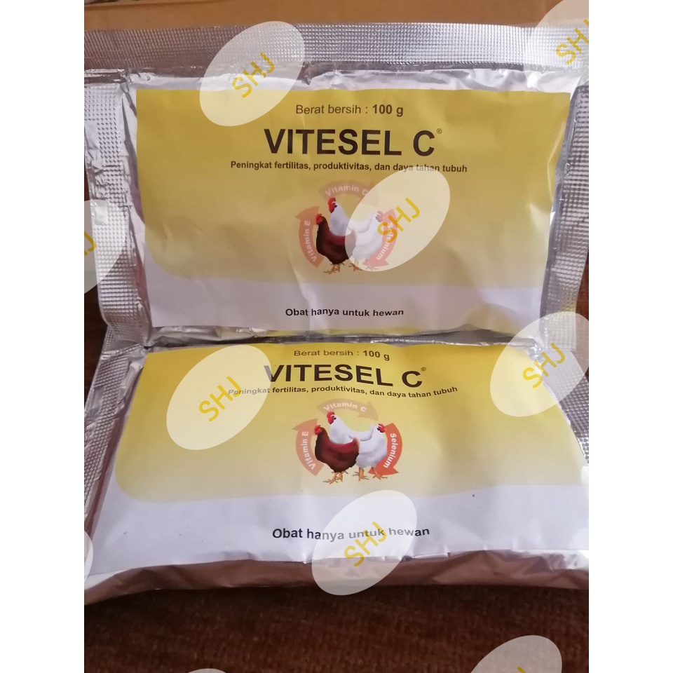 VITESEL C 100gr - meningkatkan kesuburan, produksi dan imun ternak