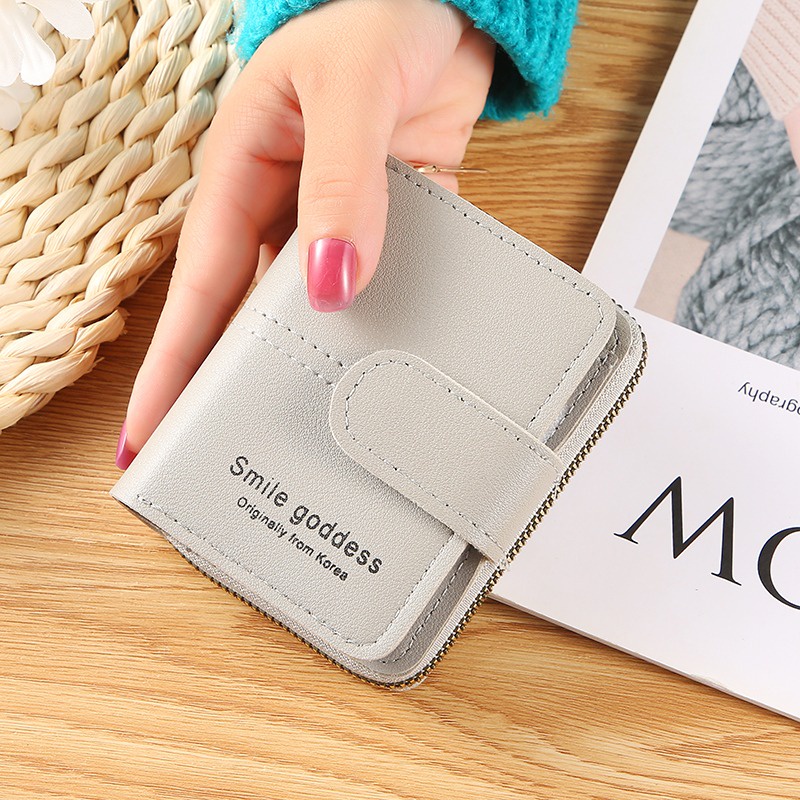 ♥DPS829♥Dompet Lipat Wanita Terbaru 916 // Dompet Lipat Wanita Trendy-878_ABU