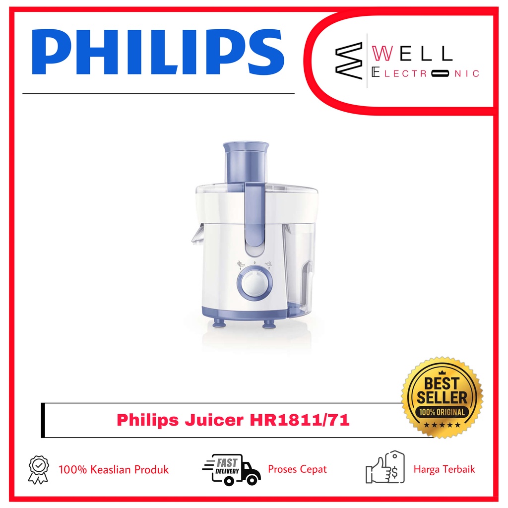 PHILIPS HR1811/71 Daily Collection Juicer Extractor HR 1811