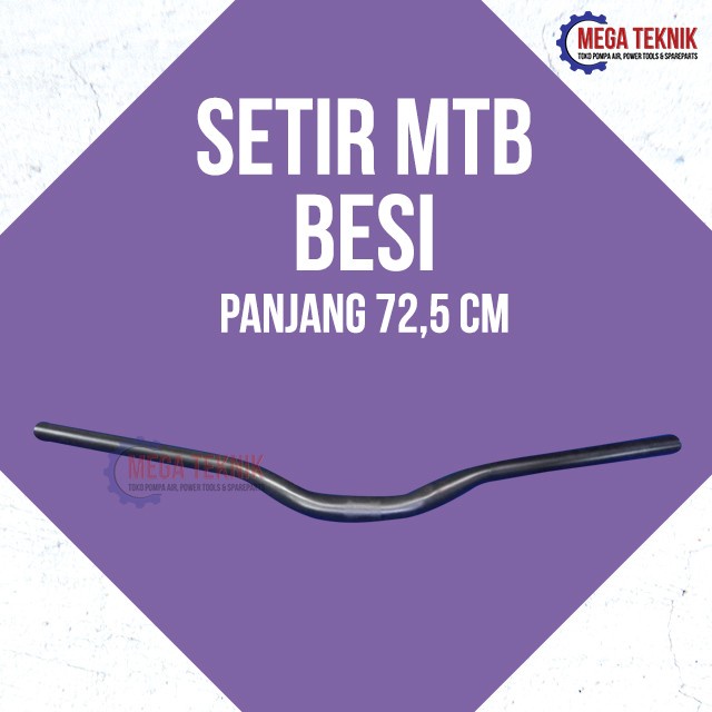] Stang Setang Setir Handlebar Sepeda MTB Oversize Besi Hitam Panjang