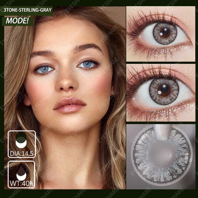 RCA [COD] C28 SOFTLENS 2PCS import Pixie Softlens NORMAL &amp; tidak Ada minus / DIA 14.5MM /kpop Khusus SOFTLEN / LENSA WARNA Big Eye Living Kontak Lensa Green/Pink/SterlingGray/Honey/Amethyst