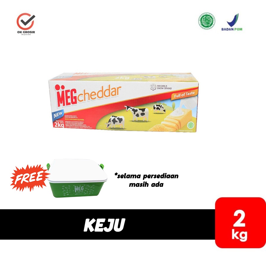 

Meg Keju Cheddar 2kg serbaguna