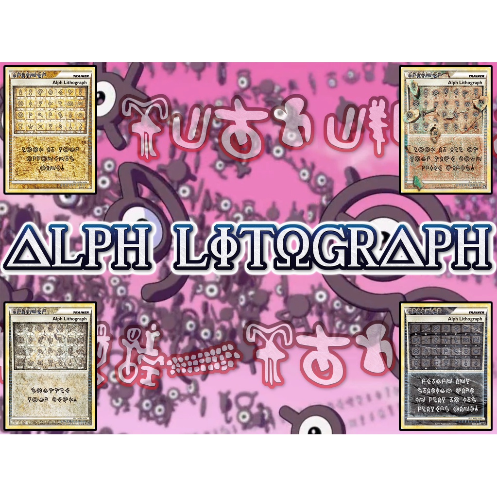 KARTU POKEMON TCG RAINBOW HOLOGRAM ENGLISH VERSION ALPH LITOGRAPH UNOWN