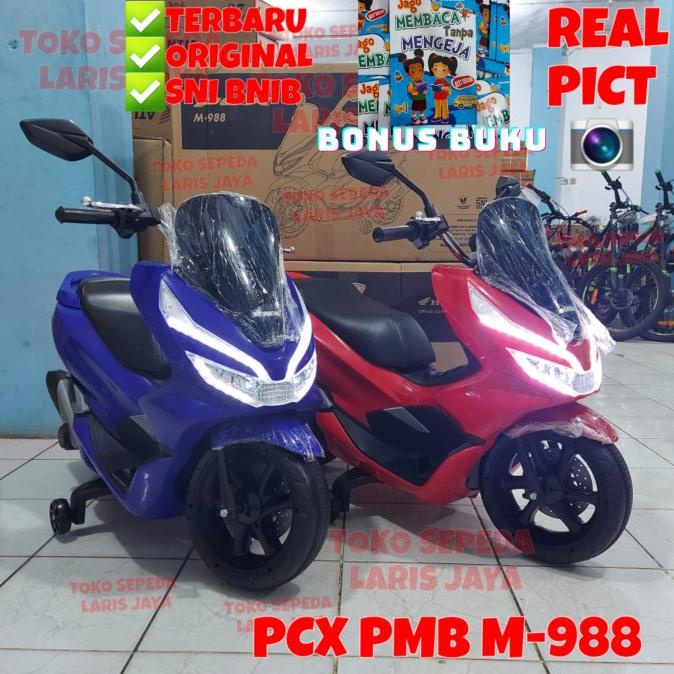 MOTOR AKI ANAK PCX PMB M-988 PCX , MOTOR MAINAN ANAK HONDA PCX TERBARU