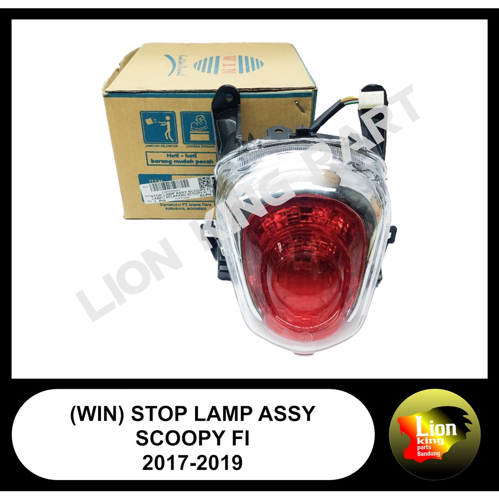 WIN - LAMPU STOP STOP LAMP ASSY SCOOPY FI 2017 2019 SCOOPY DONAT
