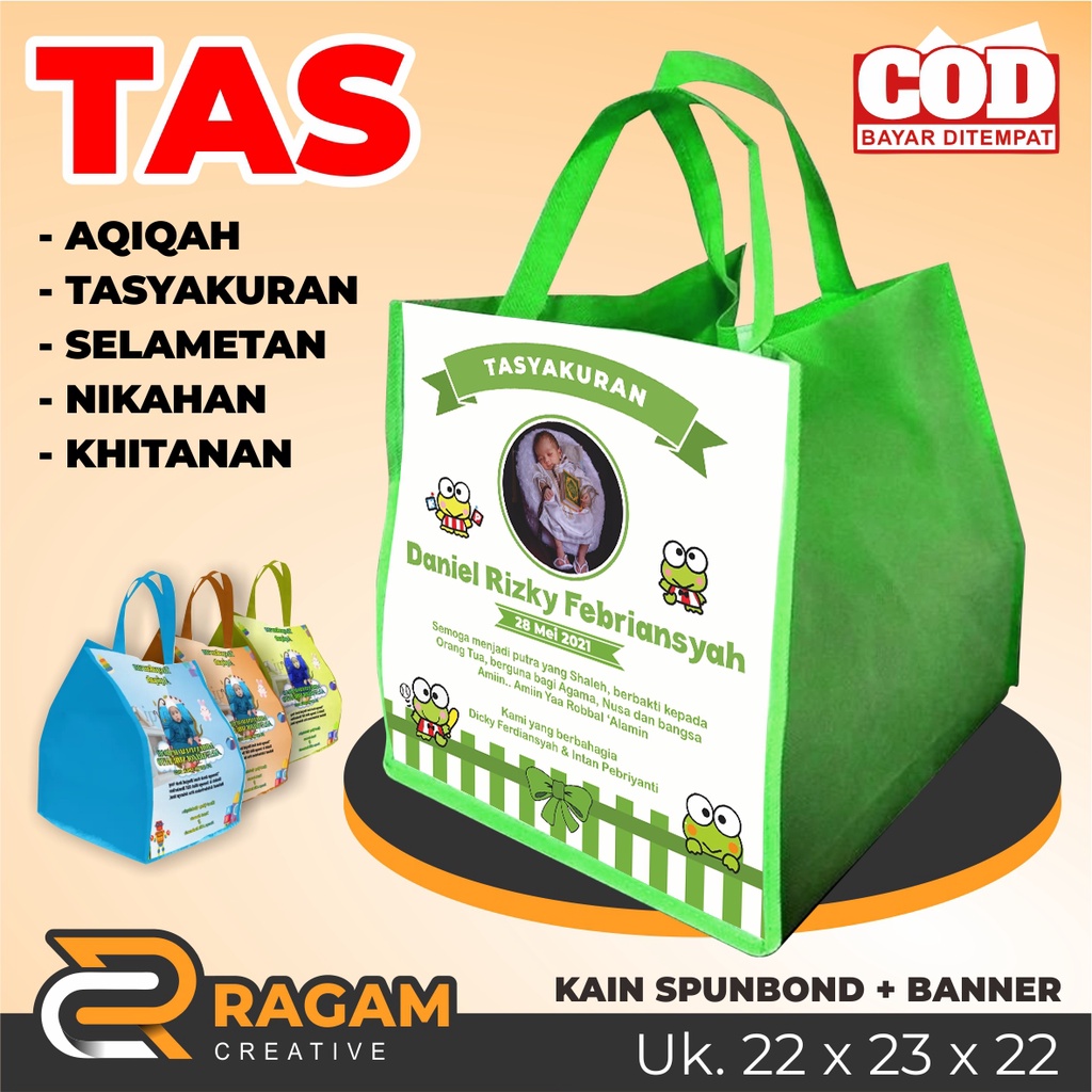 Tas Tedak Siten/ Tas Tasyakuran/ Tas 7 Bulanan/ Tas Nasi Dos/ Souvenir Tedak Siten/ Tas Aqiqah