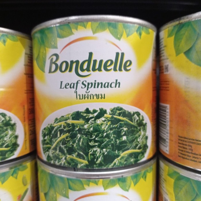 BONDUELLE LEAF SPINACH DAUN BAYAM DALAM KEMASAN EKSTRA SERAT