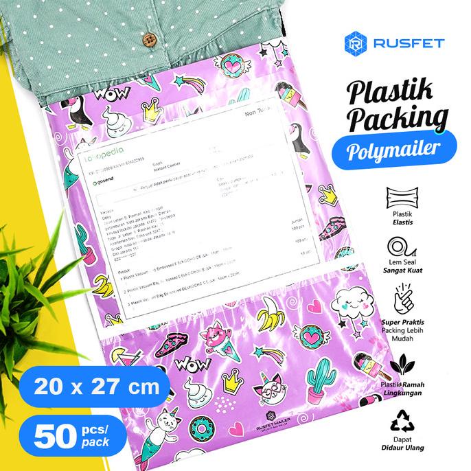 

AMPLOP PLASTIK POLYMAILER CANDY ICE (Uk : 20cm x 27cm ) rah07