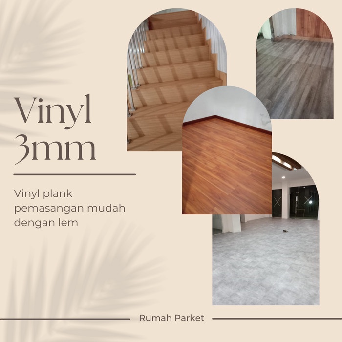 Floor Lantai Vinyl 3Mm Motif Kayu Vinil - Vynil