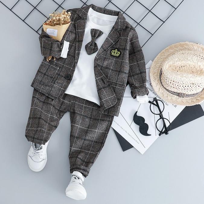 Setelan Jas Anak Laki Laki Import Stelan Tuxedo Lengan Panjang Korean