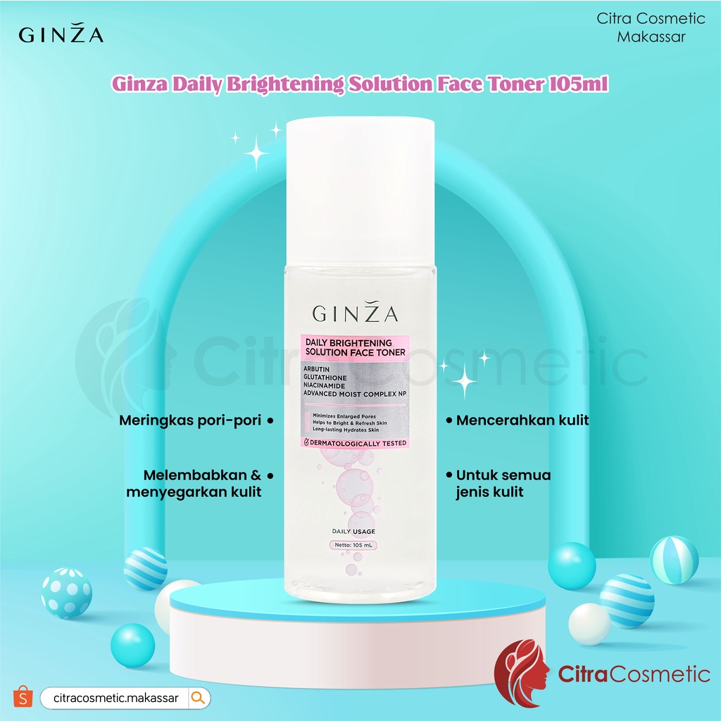 Ginza Face Toner 105ml Series | Advanced Hyaluronic | BHA+Centella Acne | Brightening Solution | AHA+PHA Exfoliating