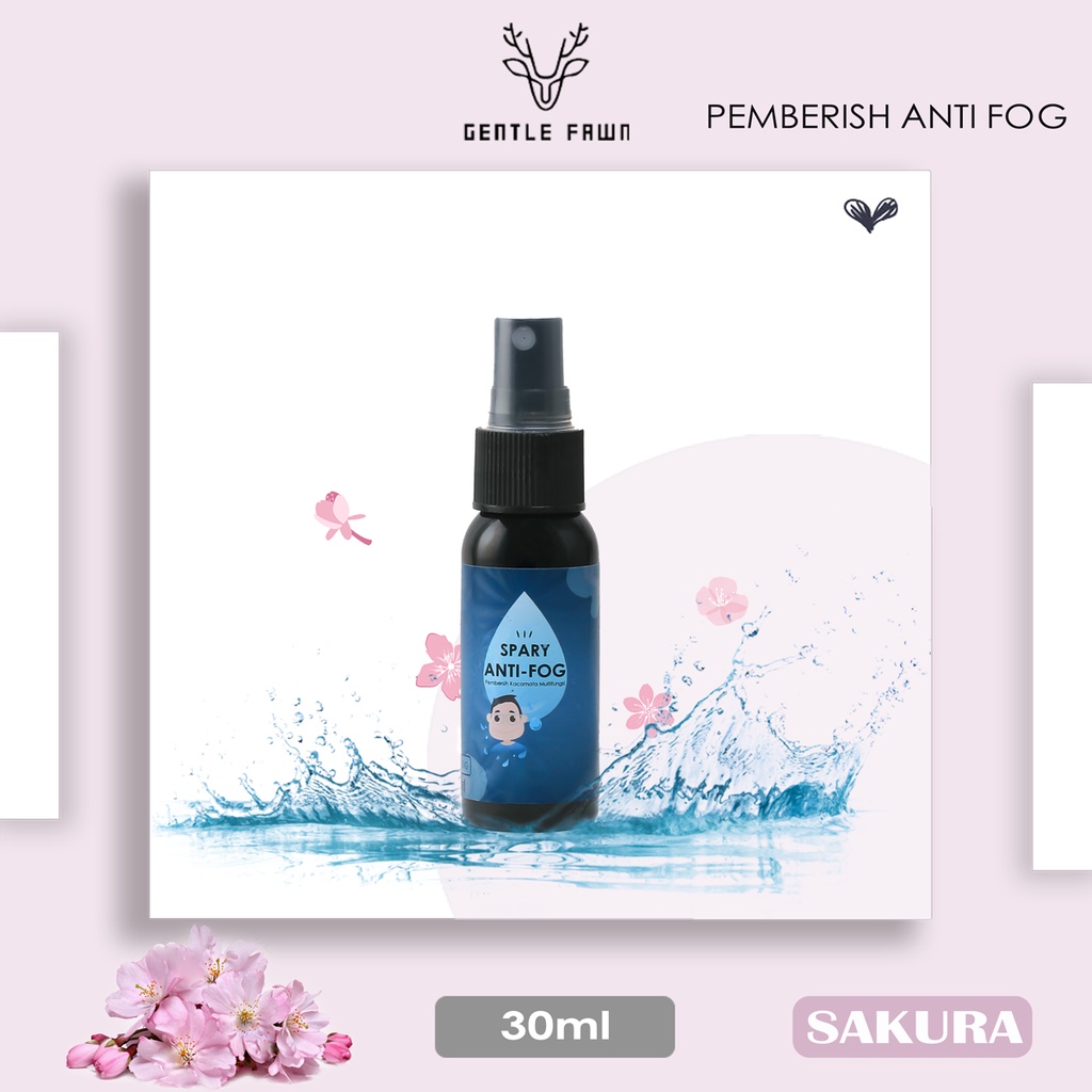 Pembersih Spray Anti Fog/Anti Embun/Anti Uap Multifungsi Lensa Kacamata/Camera/Layar HP/Layar Komputer-SAKURA