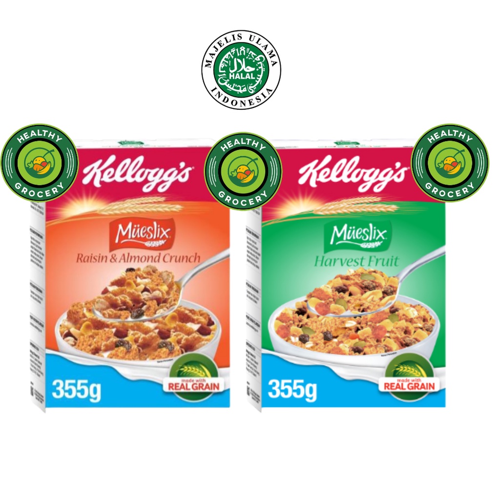

Kellogg's Mueslix Raisin & Almond Crunch Sereal 375gr / kelloggs / kellogs / kelog / keloggs / kelogs / cereal