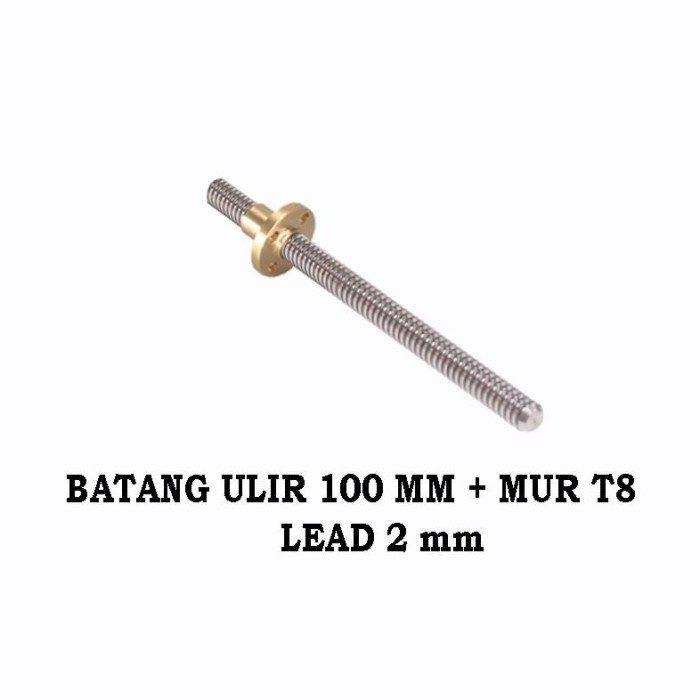 

Terlaris Cutting Ready Sep-Murt8Lp2Mm-100Mm Linear Screw Rod T8 Lead 2Mm Mix Sekrup