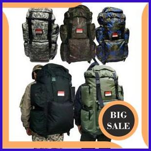 perkakas Tas tactical jumbo 80L - tas army besar - tas carrier 80L - tas gunung - tas hiking - tas c