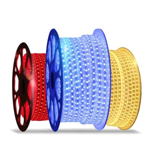 PAKET Lampu Led Strip Selang 5050 3528 20m meter (lampu strip+ Socket+tutup )5050 Lampu Hias Cafe Le