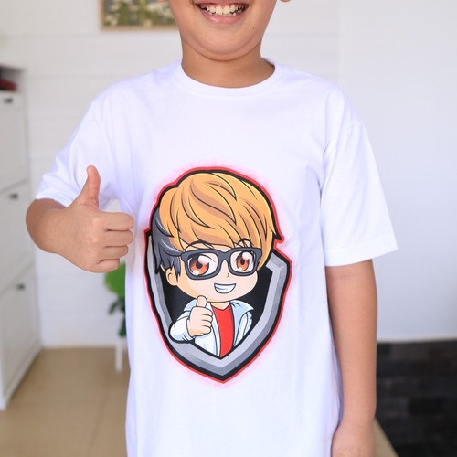 TSHIRT BAJU KAOS ANAK MIKOCIL GAMER CUPU OFFICIAL YOUTUBER 334 BAHAN PREMIUM