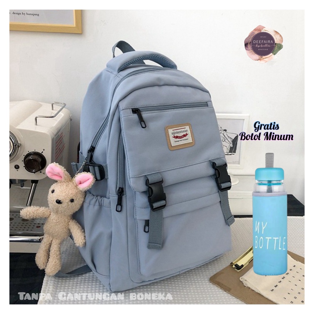 Tas Ransel Anak Perempuan Untuk Sekolah Sd Smp Sma Motif Mks02 Free Botol Minum